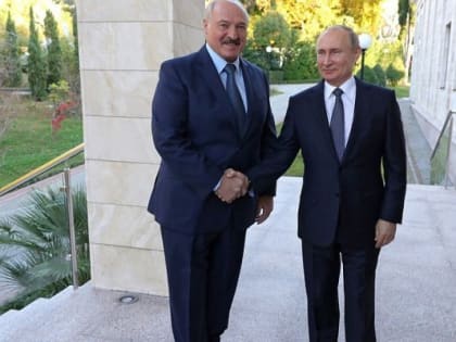 Больше пяти часов длились переговоры Владимира Путина и Александра Лукашенко