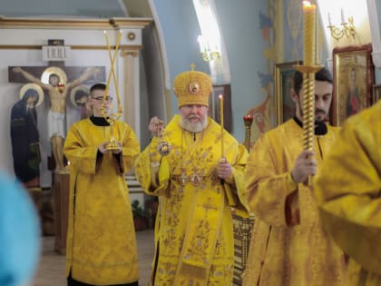 Архиерейское богослужение накануне Недели о блудном сыне