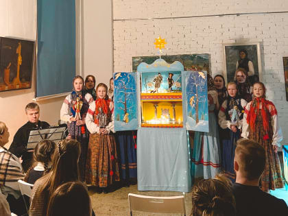 12 января в МПЦ "Лудорвай" прошло вертепное представление от ДШИ №12