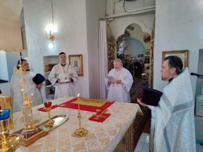 Архиерейское богослужение в храме Рождества Христова села Грахово