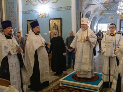 Архиерейское богослужение накануне праздника Святого Богоявления