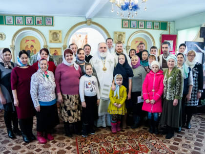 Правящий архиерей совершил Литургию в Михайловском храме села Кигбаево