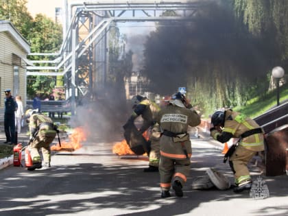 В Ижевске на заводе «Купол» прошли соревнования противопожарных формирований среди структурных подразделений