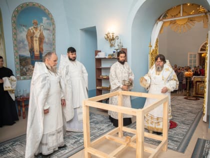 Совершено освящение храма Вознесения Господня с. Водзимонье