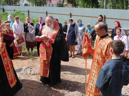 Престольный праздник строящегося храма в с. Селты