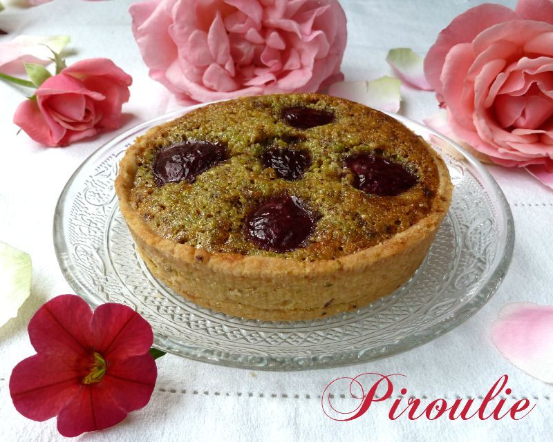 tarte pistache cerise