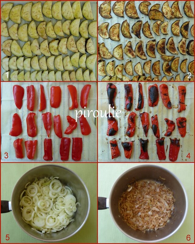 pâte à la sauce aubergine poivrons tomate
