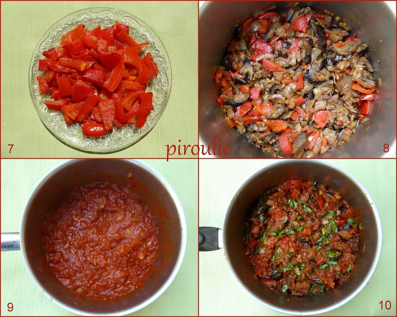 pâte à la sauce aubergine poivrons tomate1