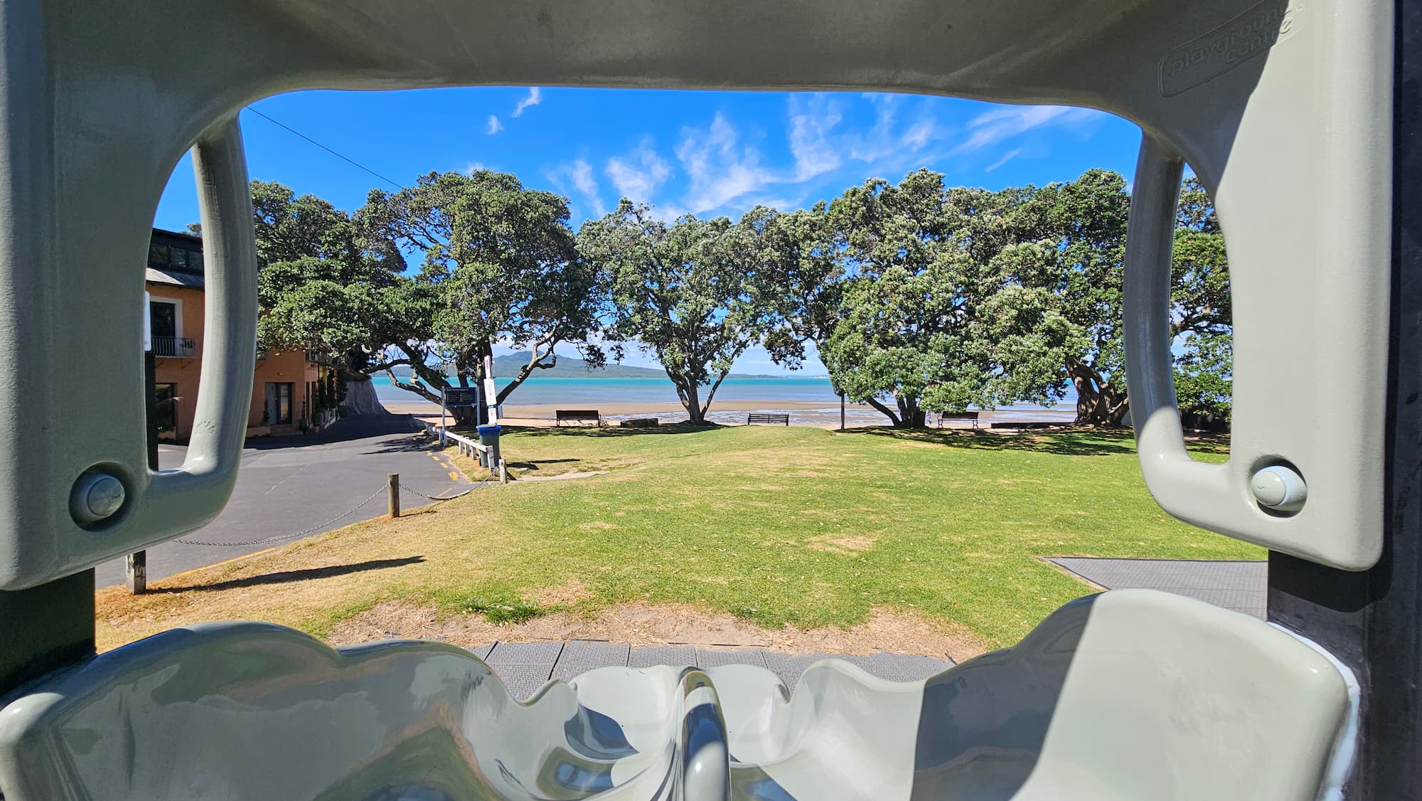Cheltenham Beach and playground area