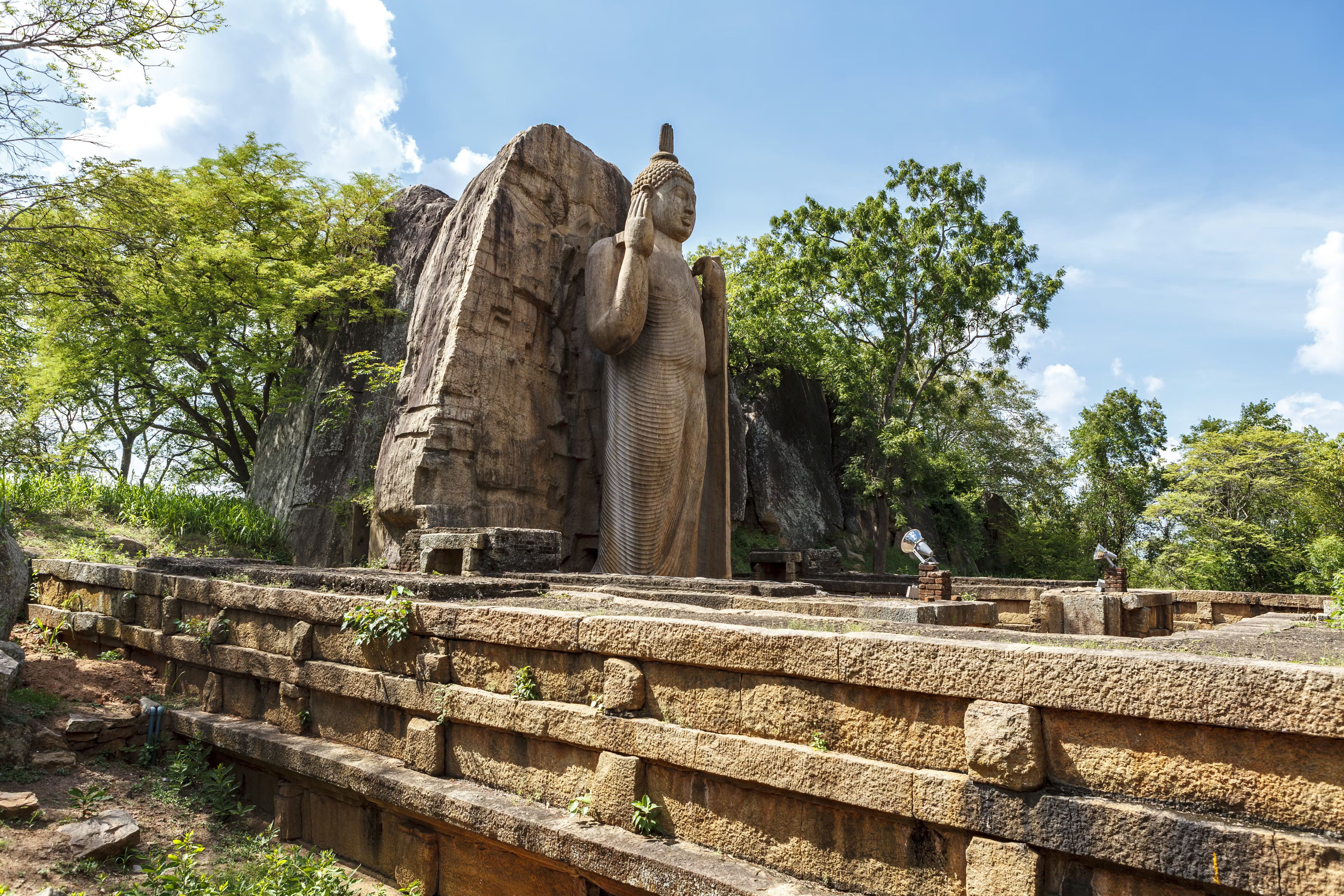 Ancient ruins and nature in Anuradhapura