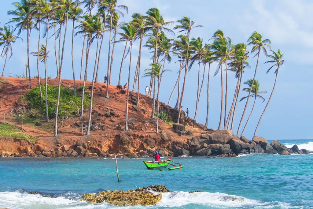 Mirissa coastal view and coconut hill