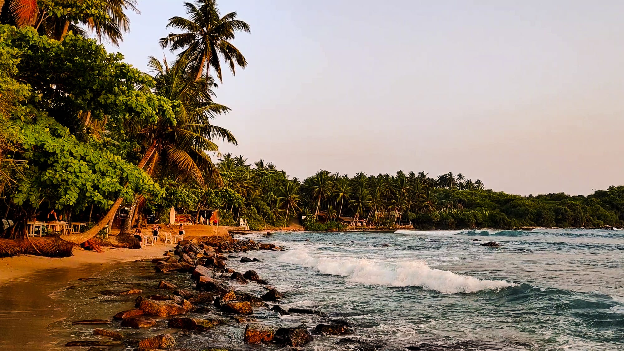 Beach cafe and laid-back life at Hiriketiya