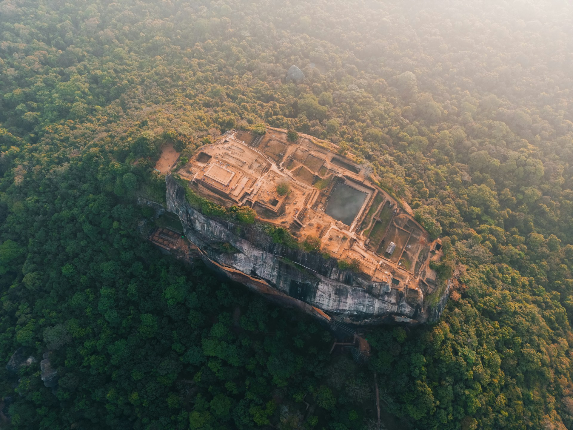 Sigiriya rock fortress from Habarana Cultural Triangle