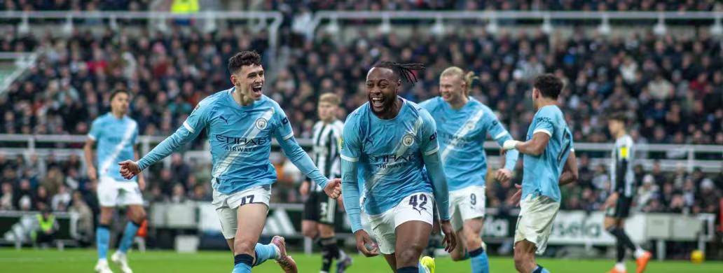 Manchester City Team Celebrates