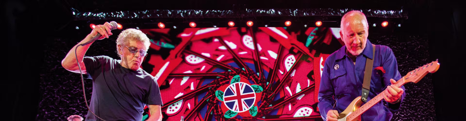 The Who's Roger Daltrey and Pete Townshend performing live on stage