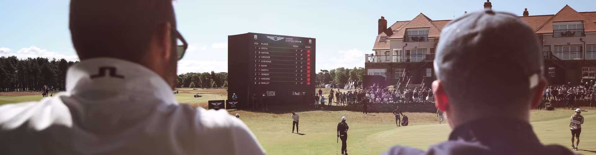 Fans watching the Scottish Open