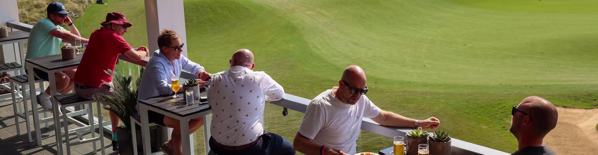 People watching Golf