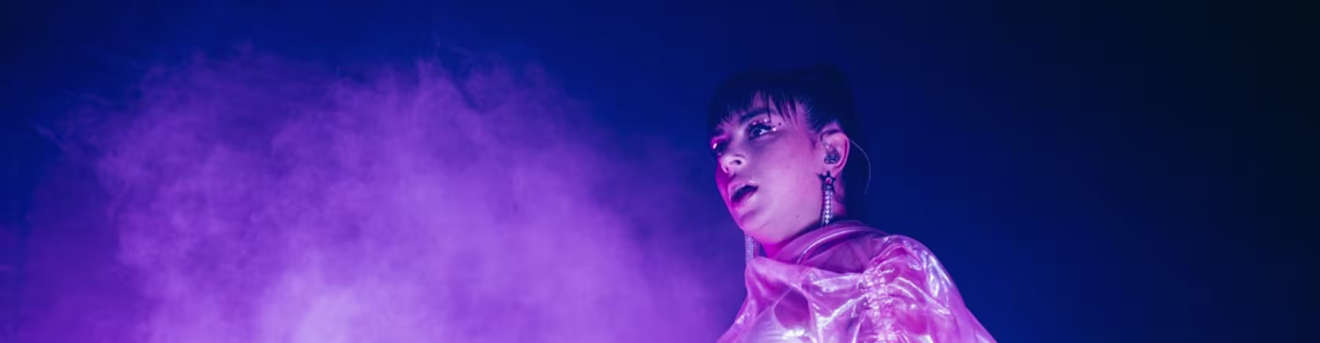 Charli XCX on stage 