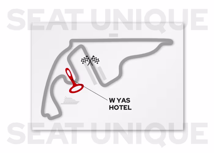 W Yas Hotel map