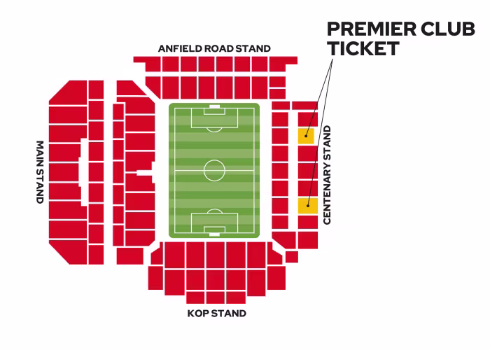 Premier Club Seating Map