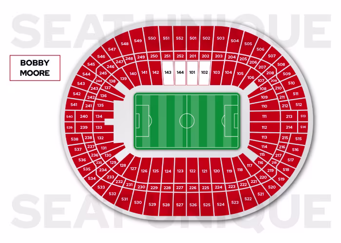 Bobby Moore Seating Plan