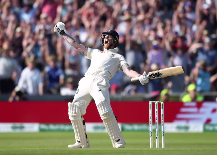 Cricketspieler feiert