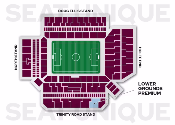 Lower Grounds Premium Seating Map