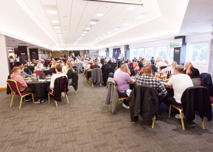 Matchday hospitality in Swans Club at Swansea City