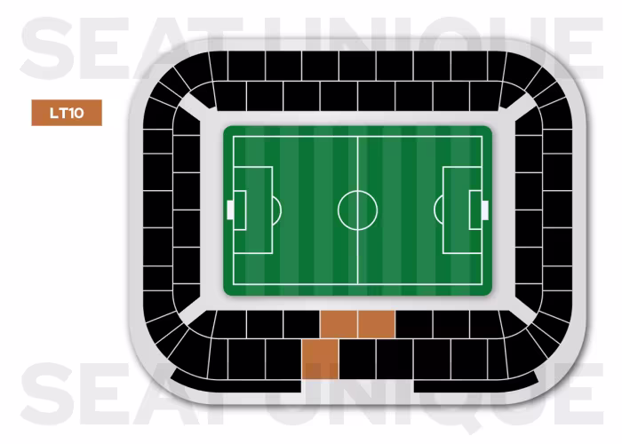 LT10 Seating Map at Swansea City