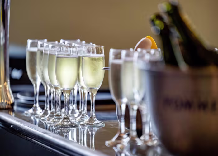 Champagne offering at Newcastle