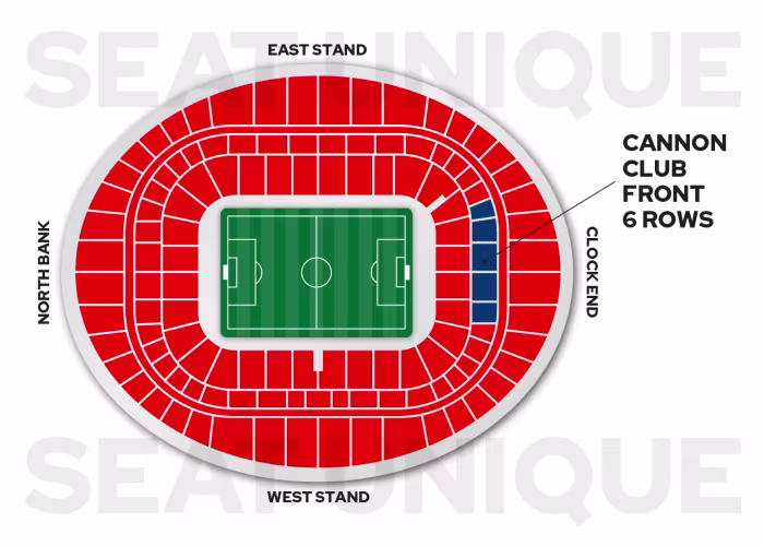 Cannon Club Seating Map