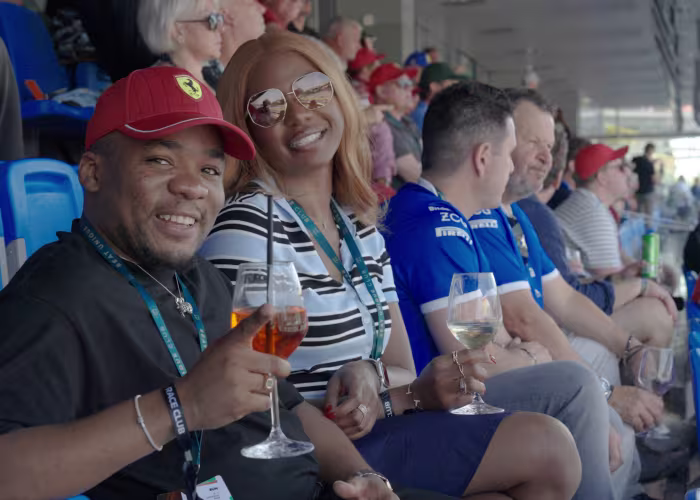 Fans enjoying Monza