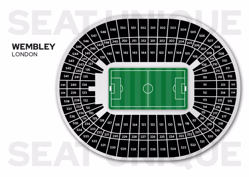 Wembley Seat Map
