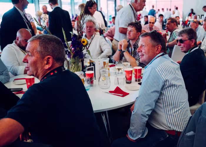 Fans enjoying hospitality in the Legends Lounge