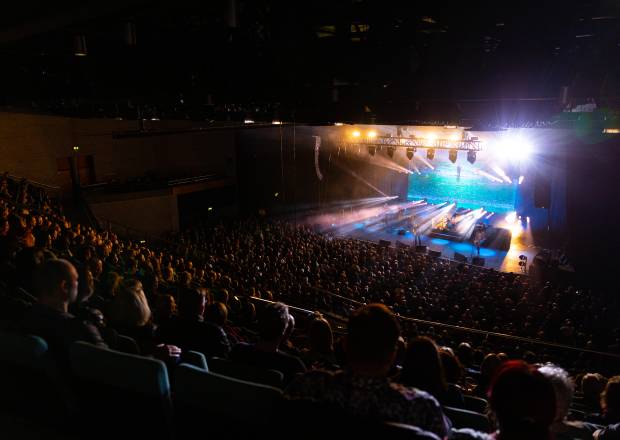 Crowd watching a live show 