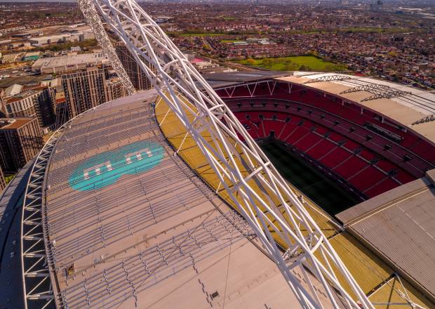 Wembley Stadium from above