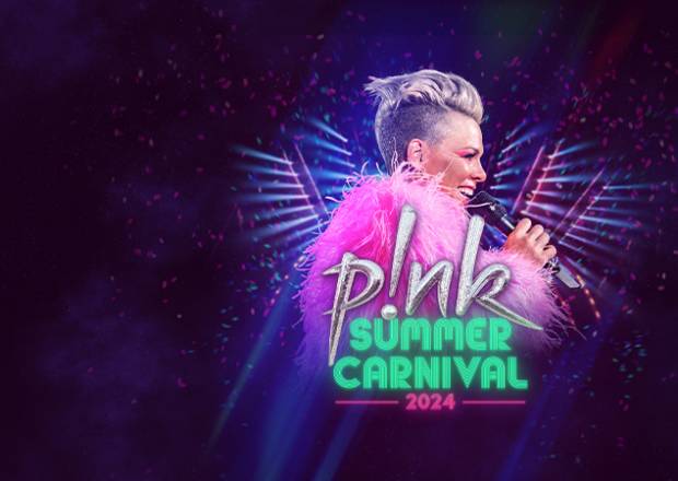 Pink UK 2024 tour poster