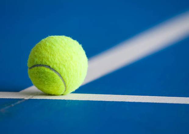 Tennis Ball on Court