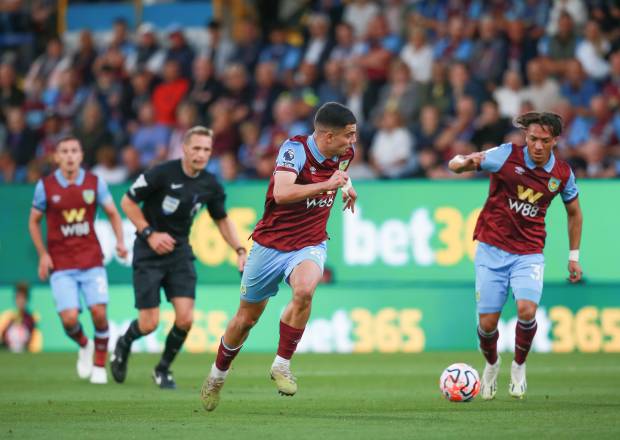 Burnley footballer playing