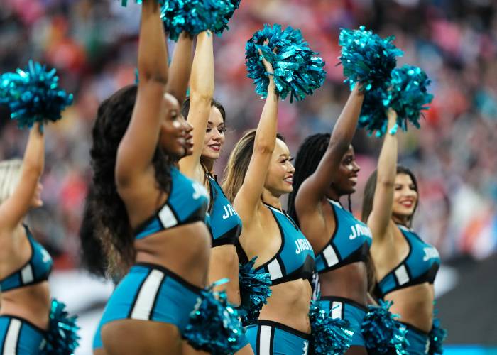 Jacksonville Jaguars hospitality package - Cheerleaders at Wembley