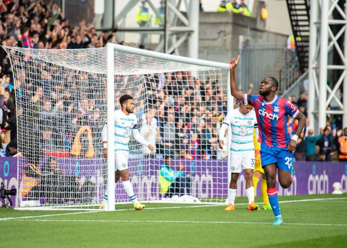 Crystal Palace player celebrating 