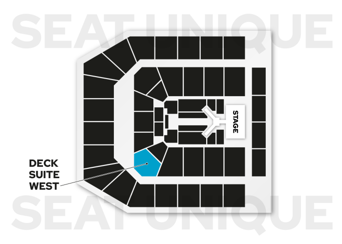 Deck Suite North Seating Map