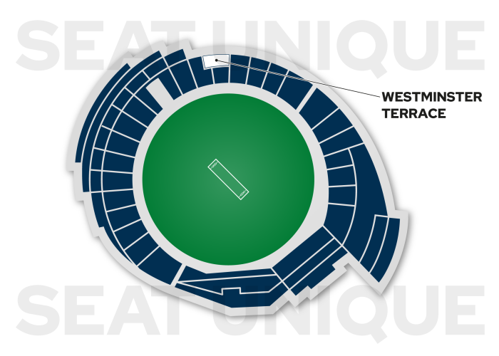 Westminster Terrace Seating Map