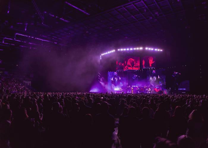 Fans watching concert at P&J Live 