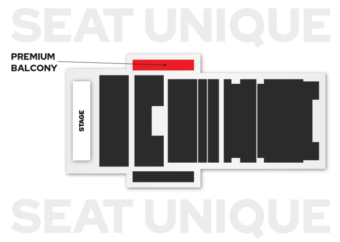 Premium Balcony Seating Map