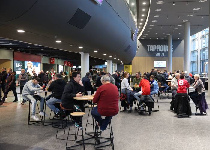 England Football fans enjoying hospitality at Club Wembley