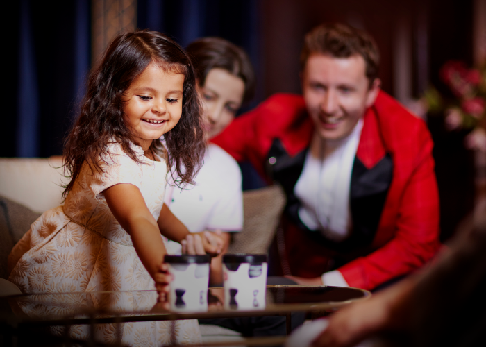 Children enjoying hospitality at Musical