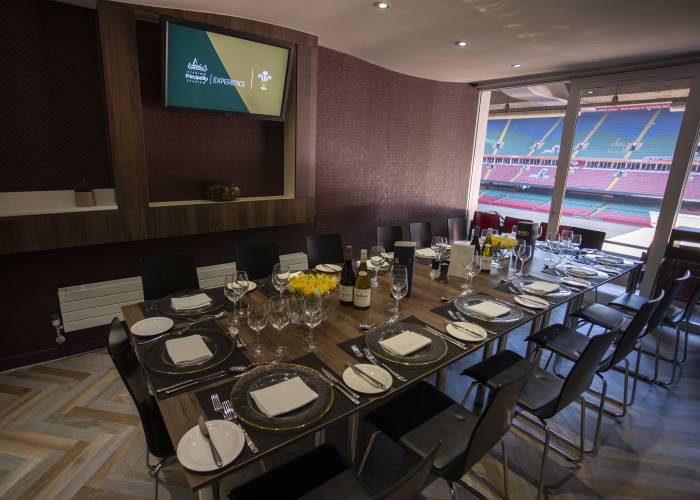 Private suite at Principality Stadium