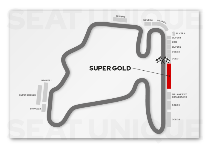 Super Gold Grandstand Map 