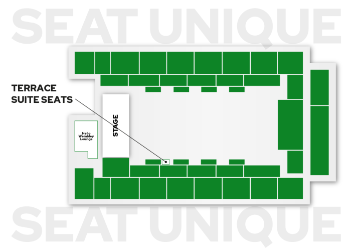 OVO Arena Wembley terrace suite seating map